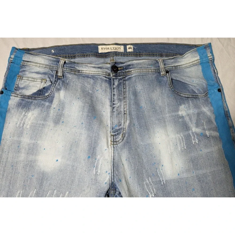 EVOLUTION IN DESIGN Men 44 Cotton Stretch Painter Splatter 13